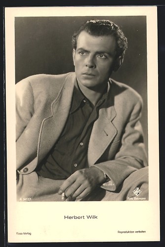 Carte postale acteur herbert - carte,